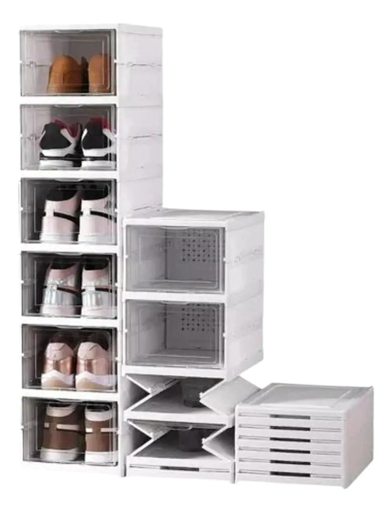 ZAPATERA PLEGABLE CON 6 NIVELES Y ESTRUCTURA FIRME SIN NECESIDAD DE INSTALACION - 1