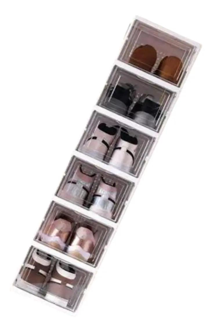 ZAPATERA PLEGABLE CON 6 NIVELES Y ESTRUCTURA FIRME SIN NECESIDAD DE INSTALACION - 4