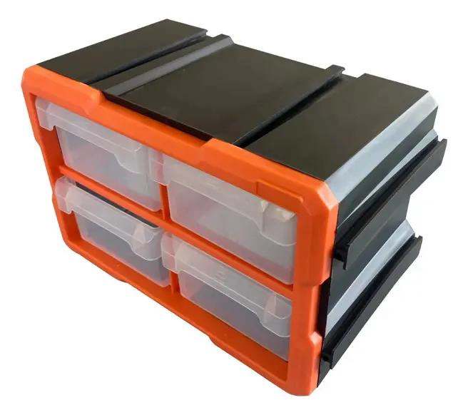 CAJA ORGANIZADORA PLASTICA CON 4 GAVETAS PARA ALMACENAMIENTO EFICIENTE - 3