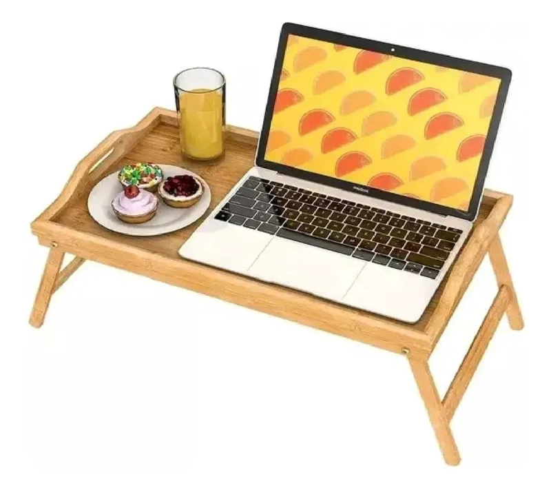 BANDEJA PLEGABLE PARA DESAYUNO Y NOTEBOOK EN CAMA DE BAMBU - 3