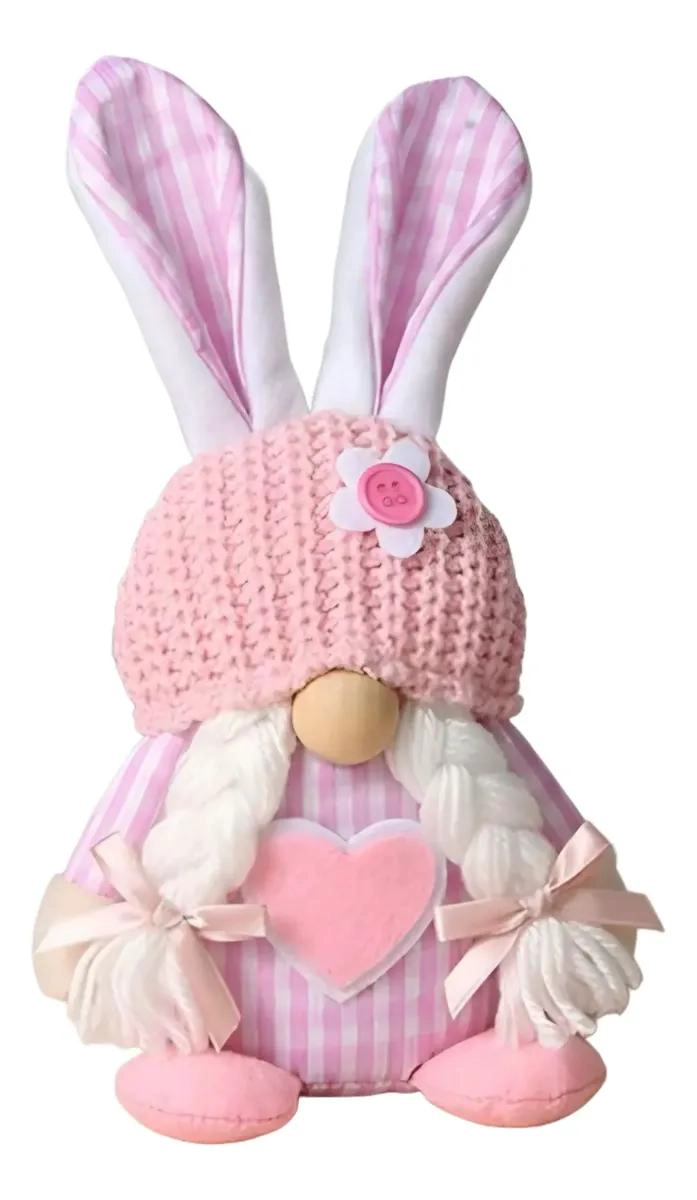 FIGURA ARTESANAL DE ELFO KAWAII PARA DECORACION DE PASCUA - 5