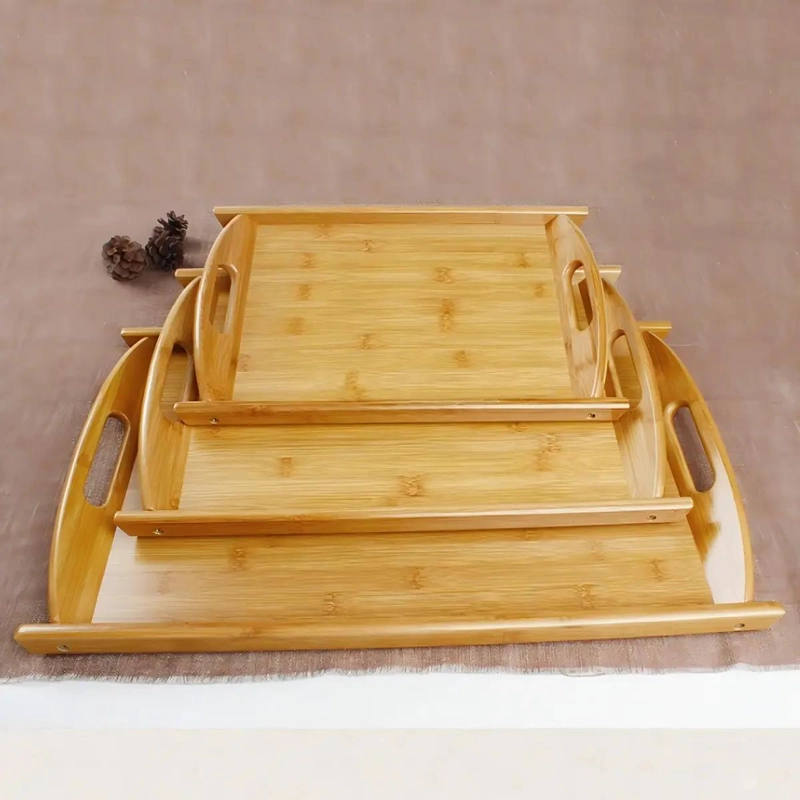 SET DE 3 BANDEJAS DE BAMBU PARA DESAYUNO Y SERVIR - 2