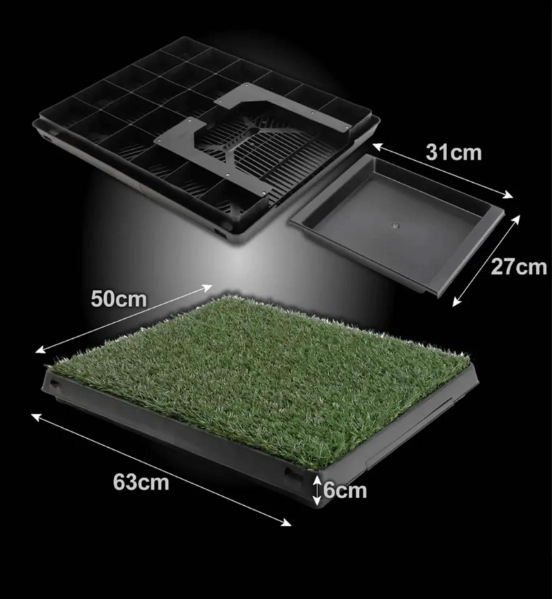 BAÑO DE ENTRENAMIENTO PARA PERROS GRANDES CON BANDEJA XL RESISTENTE - 4