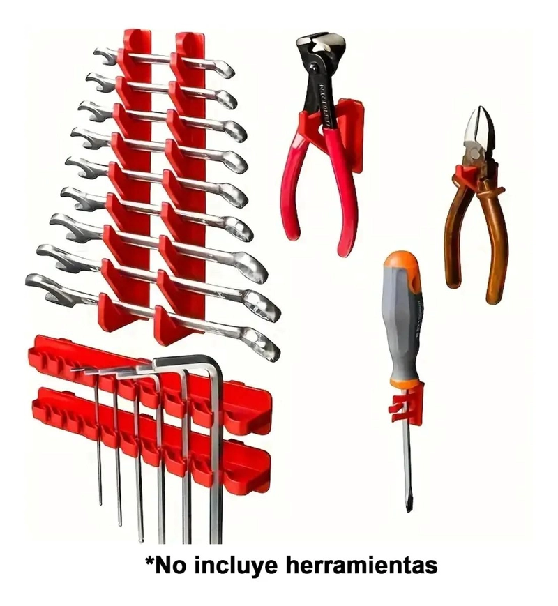 ORGANIZADOR DE HERRAMIENTAS PARA PARED CON TABLERO RESISTENTE Y MULTIPLES GANCH - 3