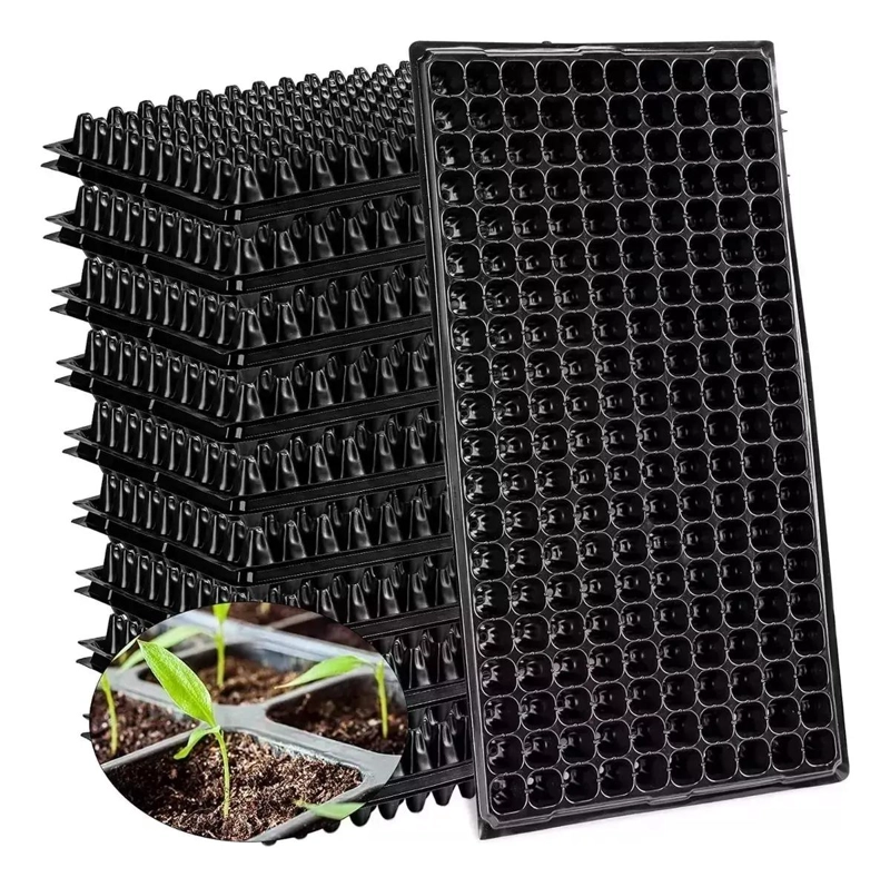 PACK DE 12 BANDEJAS RIGIDAS PARA ALMACIGOS CON 200 CAVIDADES CADA UNA - 2