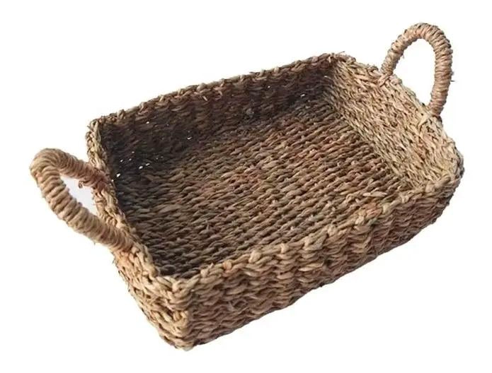 SET DE 4 CESTAS DE MIMBRE PARA ALMACENAMIENTO Y DECORACION - 2