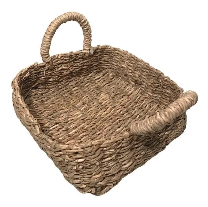 SET DE 4 CESTAS DE MIMBRE PARA ALMACENAMIENTO Y DECORACION - 3