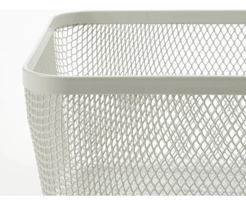 CESTA METALICA BLANCA PARA ALIMENTOS DE 30X20X11 CM PARA COCINA - 3