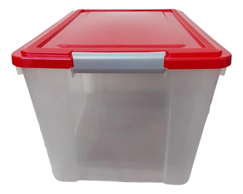 CAJA ORGANIZADORA CON TAPA CAPACIDAD 68 LITROS PARA ALMACENAMIENTO - 2