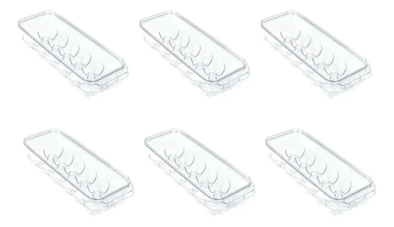 SET DE 6 BANDEJAS ORGANIZADORAS PARA HUEVOS EN REFRIGERADOR - 1