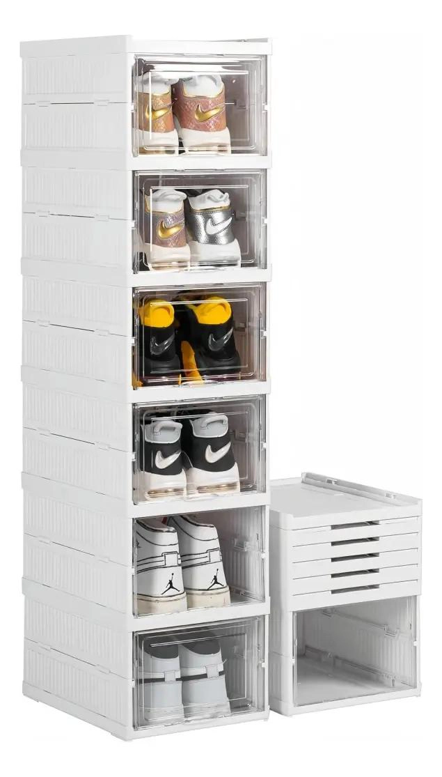 ZAPATERA PLEGABLE CON 6 NIVELES PARA ALMACENAMIENTO EFICIENTE Y SIN INSTALACION - 1