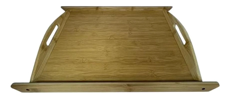 SET DE BANDEJAS PARA DESAYUNO DE BAMBU CON ASAS 3 PIEZAS - 3