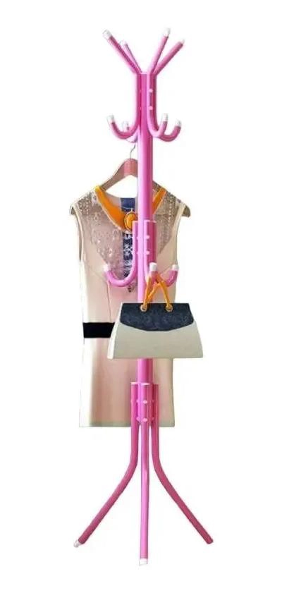COLGADOR PERCHERO DE METAL PARA ROPA, CARTERAS Y SOMBREROS 175X45 CM - 1