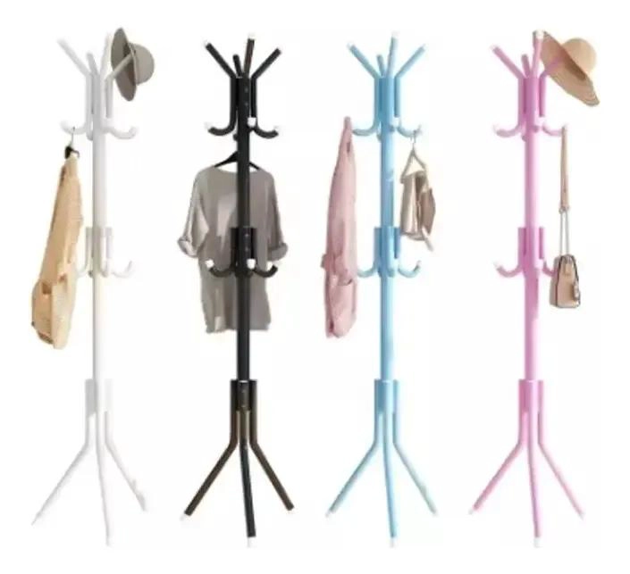 COLGADOR PERCHERO DE METAL PARA ROPA, CARTERAS Y SOMBREROS 175X45 CM - 2