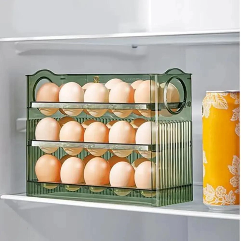 ORGANIZADOR PARA REFRIGERADOR CON CAPACIDAD PARA 30 HUEVOS VARIADOS - 2