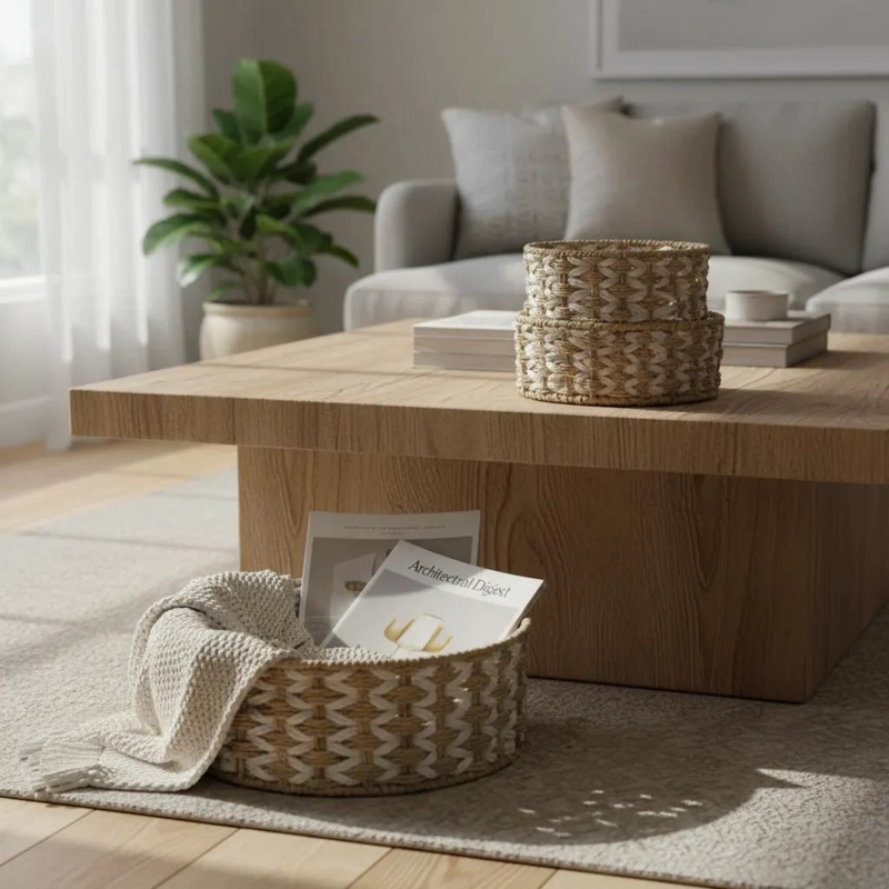 SET DE 3 CESTOS DECORATIVOS MULTIUSO PARA ALMACENAMIENTO - 1