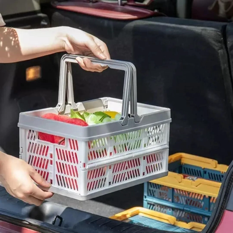 CESTA PLEGABLE RECTANGULAR PARA ALMACENAMIENTO Y ORGANIZACION - 5