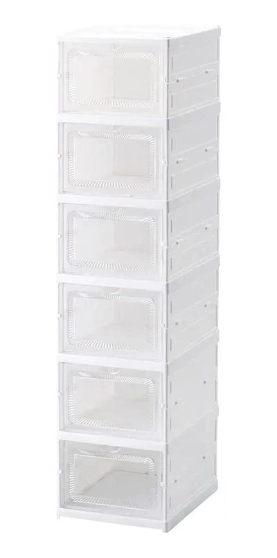 CAJA PLEGABLE PARA ZAPATOS CON TAPA TRANSPARENTE Y DISEÑO INTEGRADO - 2