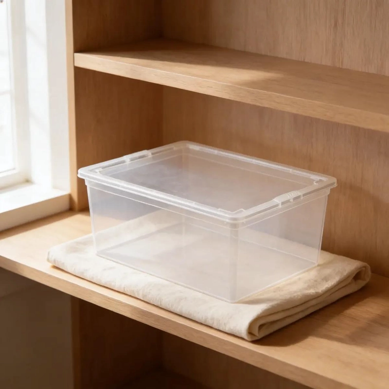 CAJA ORGANIZADORA APILABLE CON TAPA CAPACIDAD 19 LITROS - 3