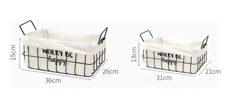PACK DE 2 CESTAS ORGANIZADORAS RECTANGULARES MULTIUSOS - 4
