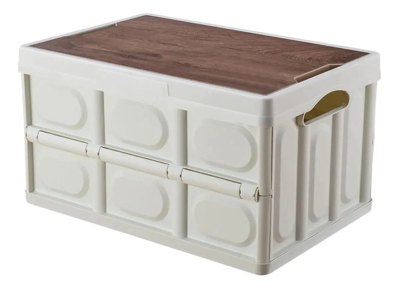 CAJA ORGANIZADORA PLEGABLE CON TAPA PARA ALMACENAMIENTO EN EL HOGAR - 2