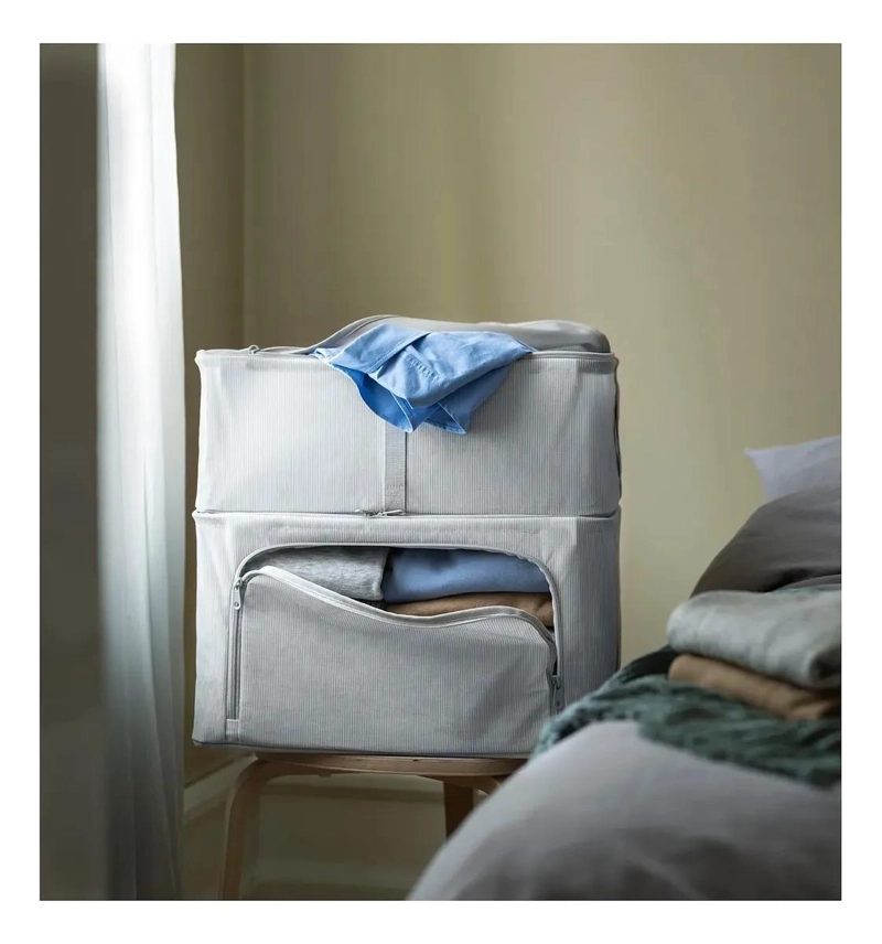 CAJA ORGANIZADORA DE TELA PARA ROPA APILABLE 34X51X28 CM - 3