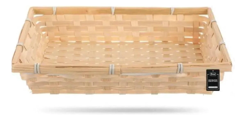 SET DE 2 CANASTOS DECORATIVOS Y ORGANIZADORES DE BAMBU PARA EL HOGAR - 3