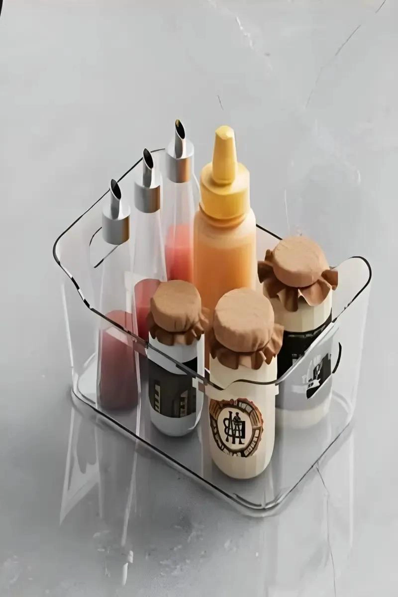 SET DE 6 ORGANIZADORES ACRILICOS PARA REFRIGERADOR SIN TAPA - 3