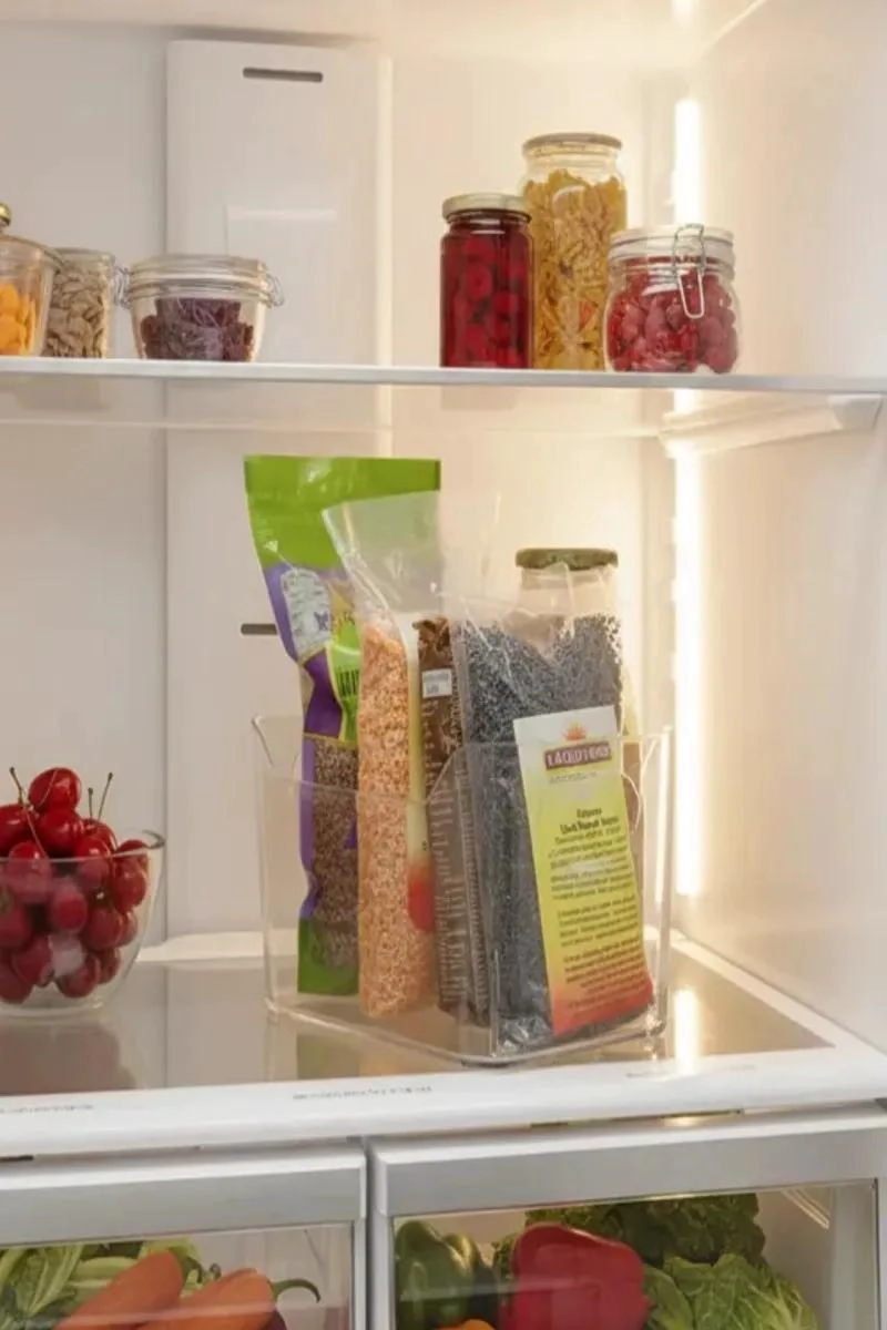 SET DE 6 ORGANIZADORES ACRILICOS PARA REFRIGERADOR SIN TAPA - 4