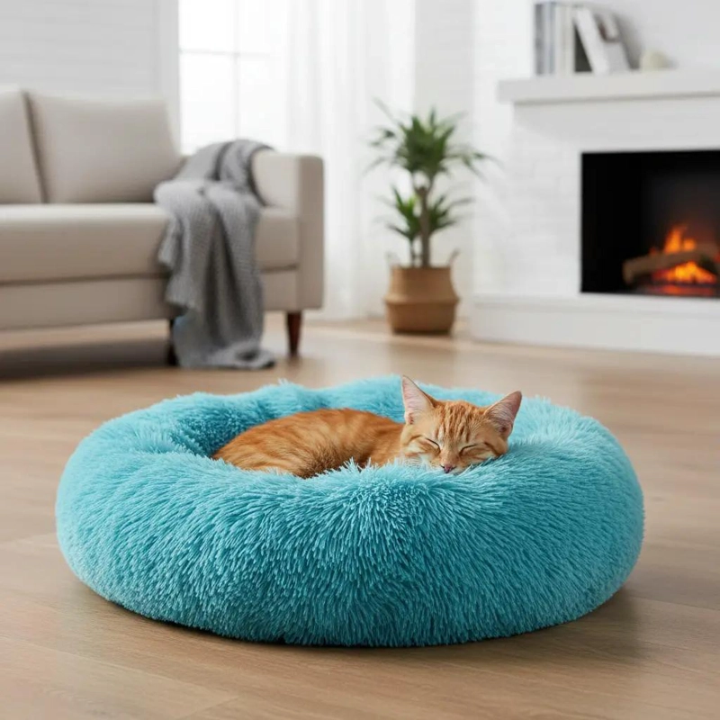 CAMA SUAVE ANTIESTRE S PARA PERROS Y GATOS DE 50 CM - 1