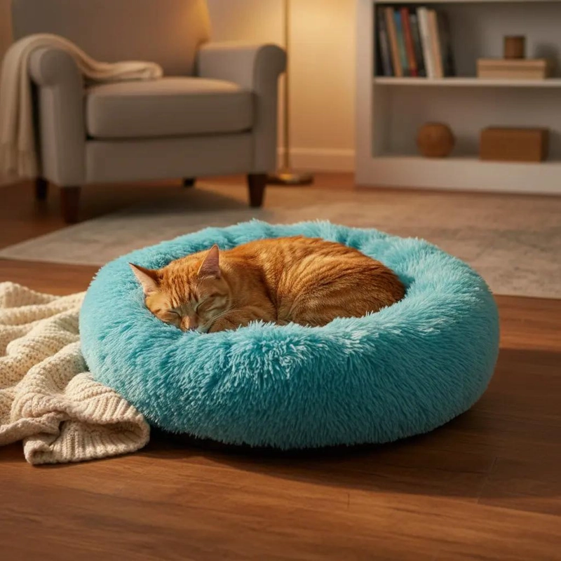 CAMA SUAVE ANTIESTRE S PARA PERROS Y GATOS DE 50 CM - 5