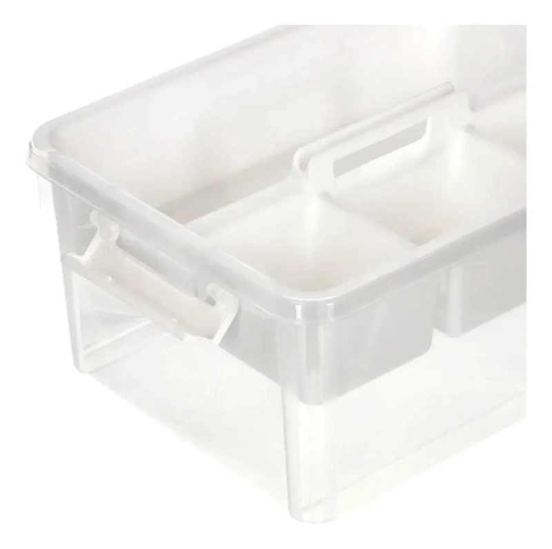 CAJA ORGANIZADORA CON BANDEJA DE 16 LITROS Y TAPA AJUSTABLE - 3