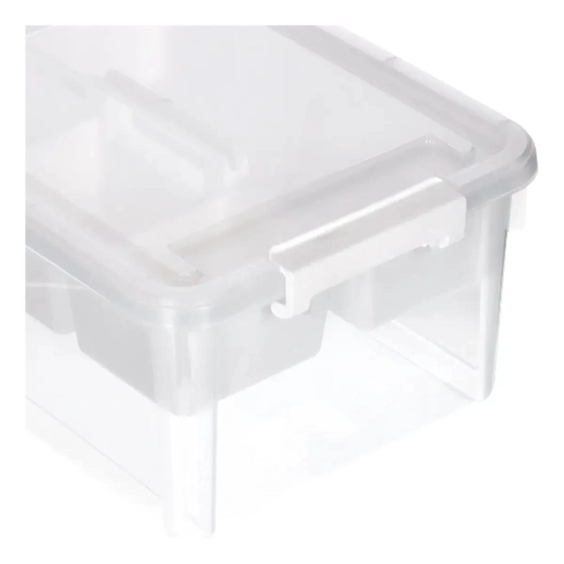 CAJA ORGANIZADORA CON BANDEJA DE 16 LITROS Y TAPA AJUSTABLE - 4