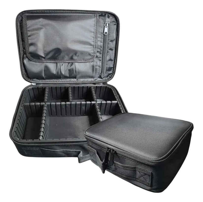 BOLSO MALETA MINI ORGANIZADOR PARA MAQUILLAJE Y COSME TICOS NEGRO - 1
