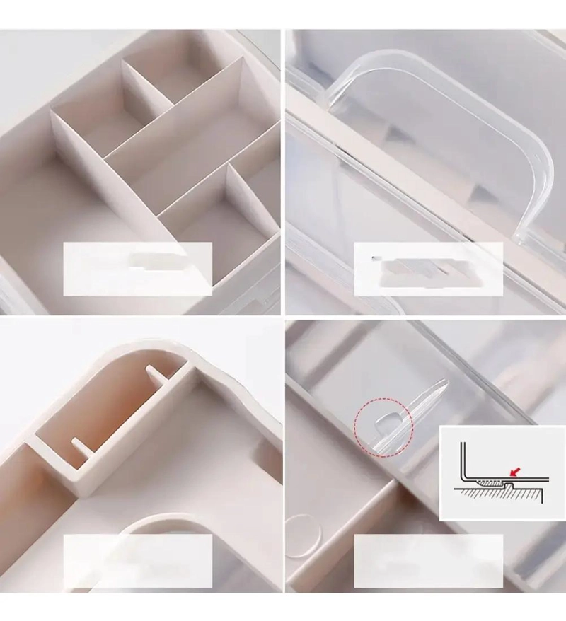 ORGANIZADOR DE MAQUILLAJE CON COMPARTIMENTOS PARA COSME TICOS - 2