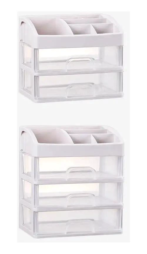 ORGANIZADOR DE MAQUILLAJE CON COMPARTIMENTOS PARA COSME TICOS - 4