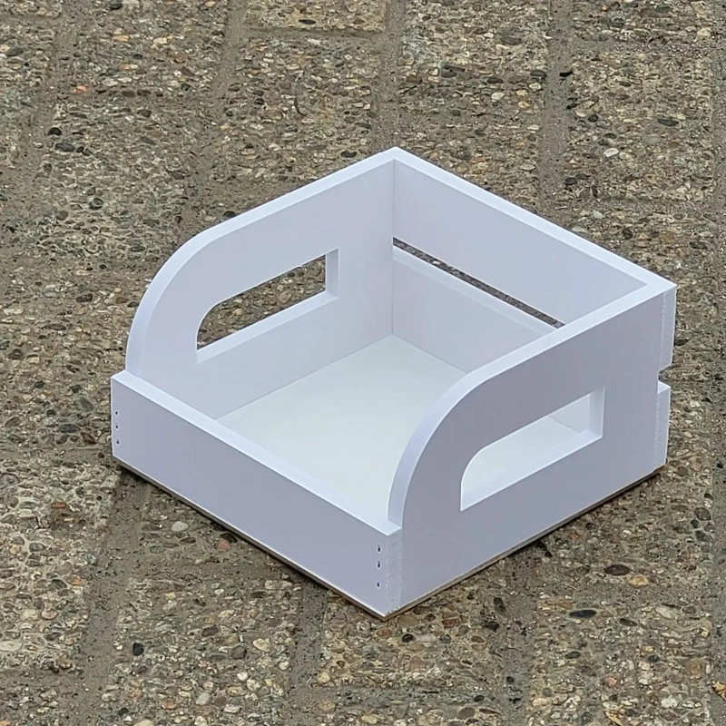SET DE CANASTAS BLANCAS PARA DESAYUNO SORPRESA DE 20X20X11 CM - 2