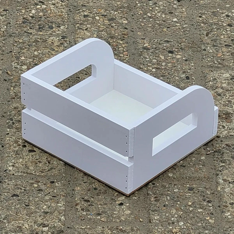 SET DE CANASTAS BLANCAS PARA DESAYUNO SORPRESA DE 20X20X11 CM - 3