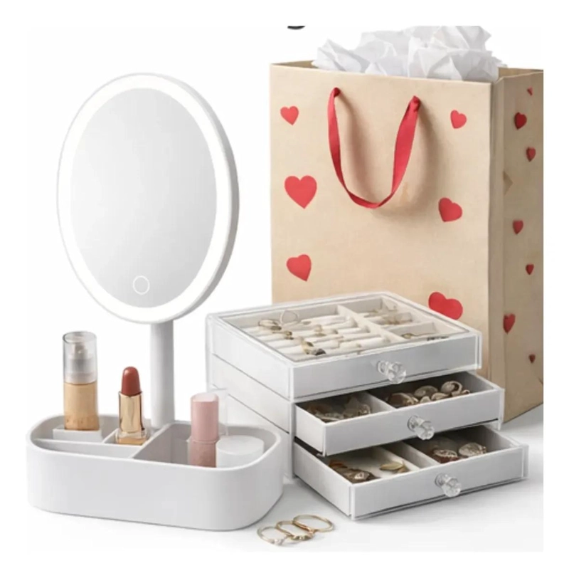 SET PRACTICO PARA MUJER CON ESPEJOS Y ORGANIZADORES PARA DIAS ESPECIALES - 1