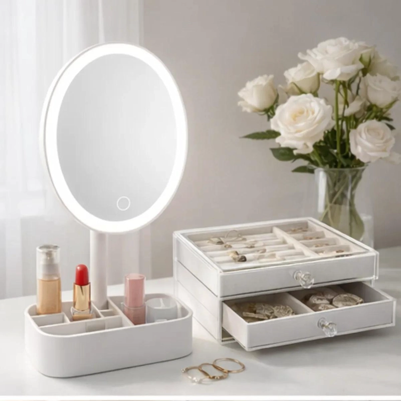 SET PRACTICO PARA MUJER CON ESPEJOS Y ORGANIZADORES PARA DIAS ESPECIALES - 2