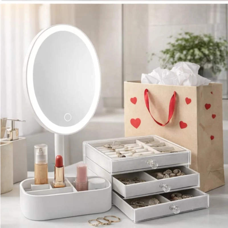 SET PRACTICO PARA MUJER CON ESPEJOS Y ORGANIZADORES PARA DIAS ESPECIALES - 4