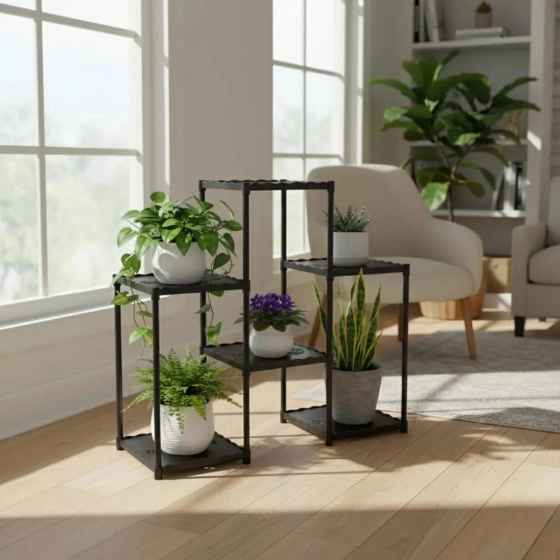 ORGANIZADOR DE PLANTAS METALICO Y PLASTICO CON MEDIDAS 73X82.5 CM - 4