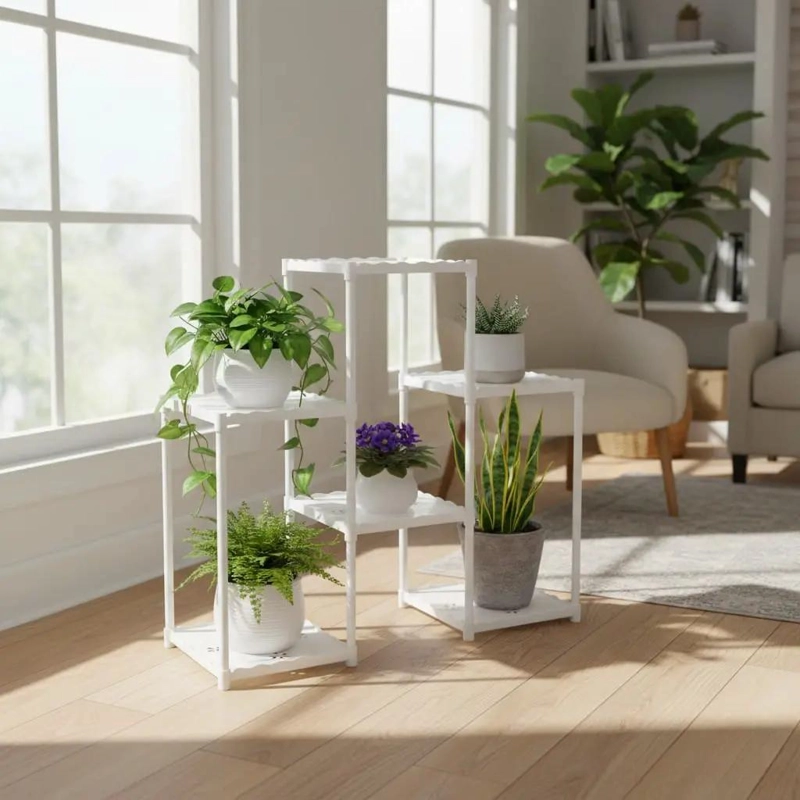 ORGANIZADOR DE PLANTAS METALICO Y PLASTICO CON MEDIDAS 73X82.5 CM - 5