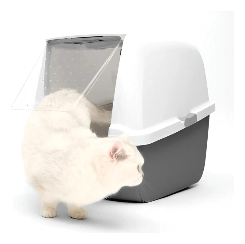 ARENERO CERRADO PARA GATOS CON DISEÑO COMPACTO Y MEDIDAS 57X46X39 CM - 1
