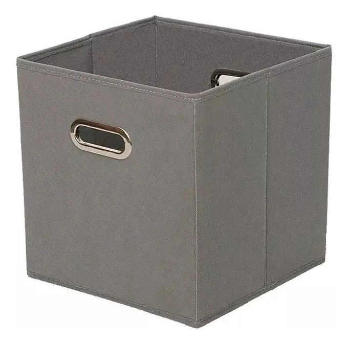 SET DE 6 CAJAS ORGANIZADORAS PLEGABLES CON ASAS DE TELA PARA ALMACENAMIENTO - 1