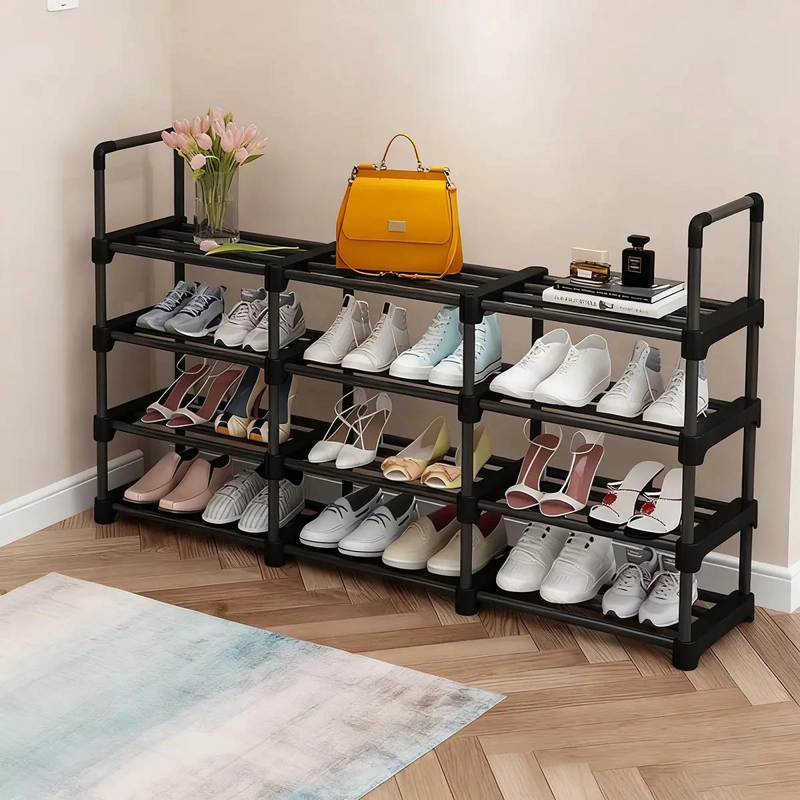 ORGANIZADOR DE ZAPATOS LARGO CON 4 NIVELES PARA CLOSET Y HOGAR - 1