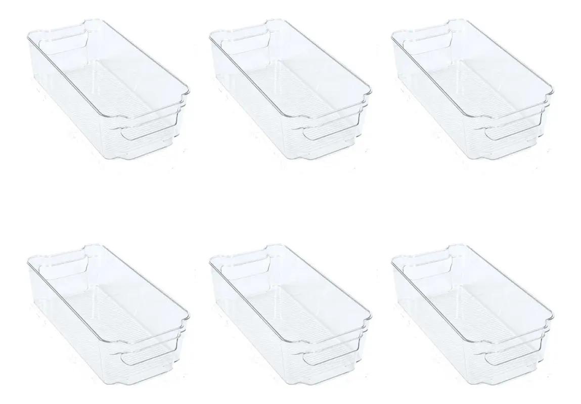 SET DE 6 CONTENEDORES ORGANIZADORES PARA REFRIGERADOR Y COCINA HOGAR - 1