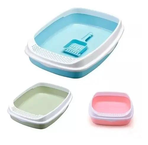 BANDEJA SANITARIA CON BORDE PARA GATOS CON PALA INCLUIDA - 1