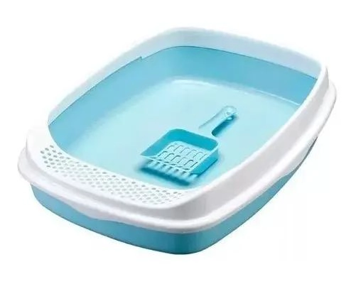 BANDEJA SANITARIA CON BORDE PARA GATOS CON PALA INCLUIDA - 2