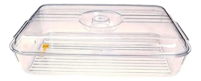 ORGANIZADOR DE ACRILICO TRANSPARENTE PARA REFRIGERADOR MULTIUSOS - 3